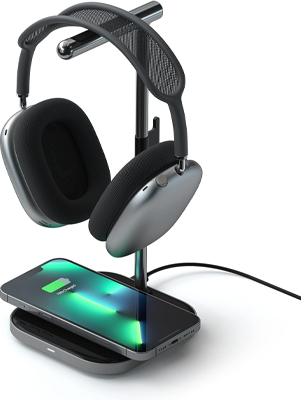 Headphone Stand with Wireless Charger
